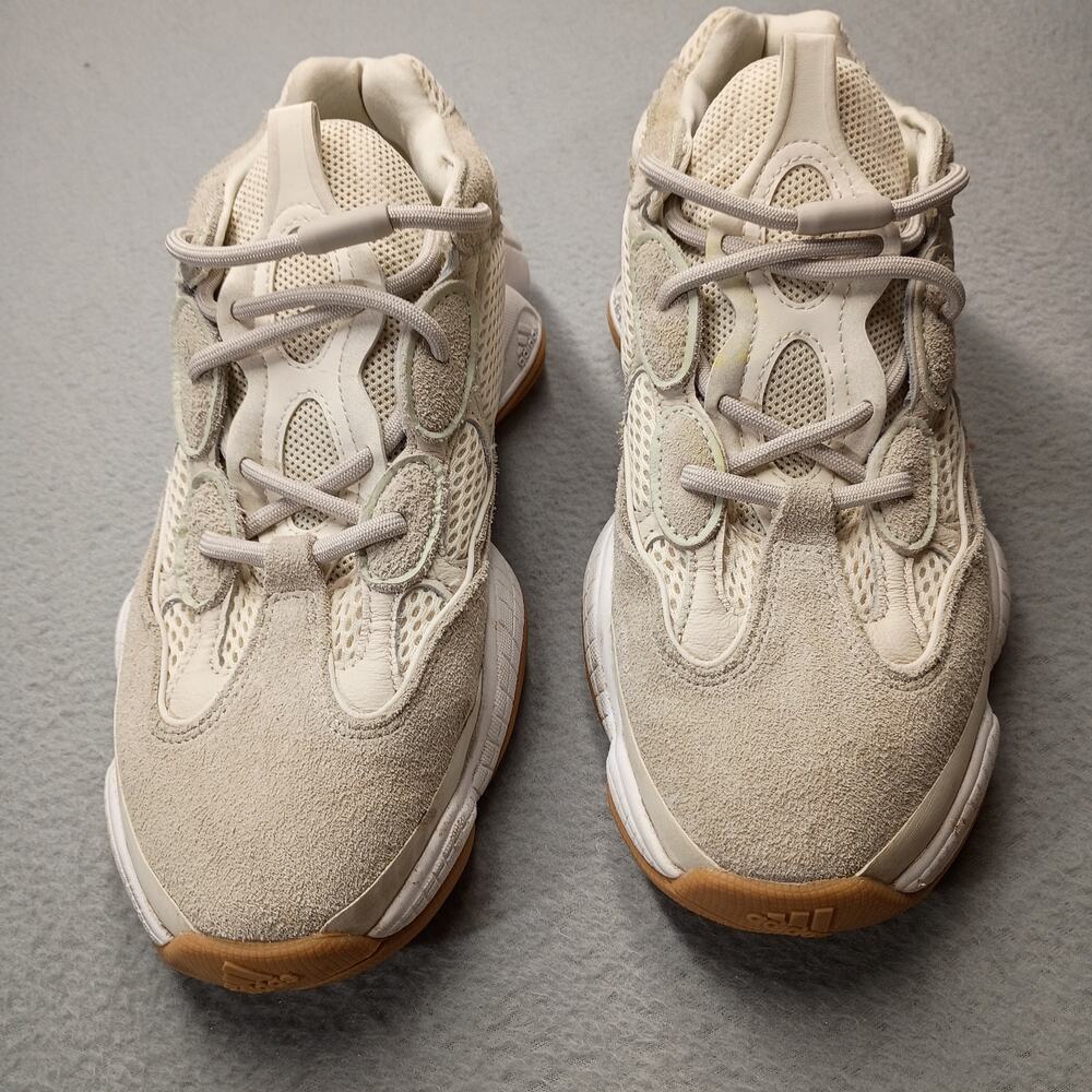Adidas Yeezy 500 Bone White Cream Sneakers "stone taupe" Mens Size 11 gum sole